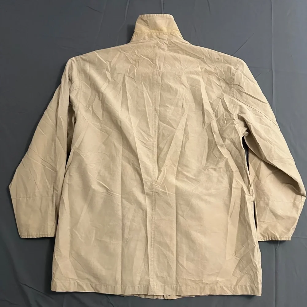Mens‎ Eddie Bauer Full Zip Long Sleeve Outdoor Jacket Size Medium Tan Pockets